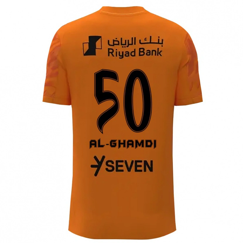 Danxen Män Abdulelah Al-Ghamdi #50 Mörk Orange Svart Målvaktströja 2025/26 T-tröja