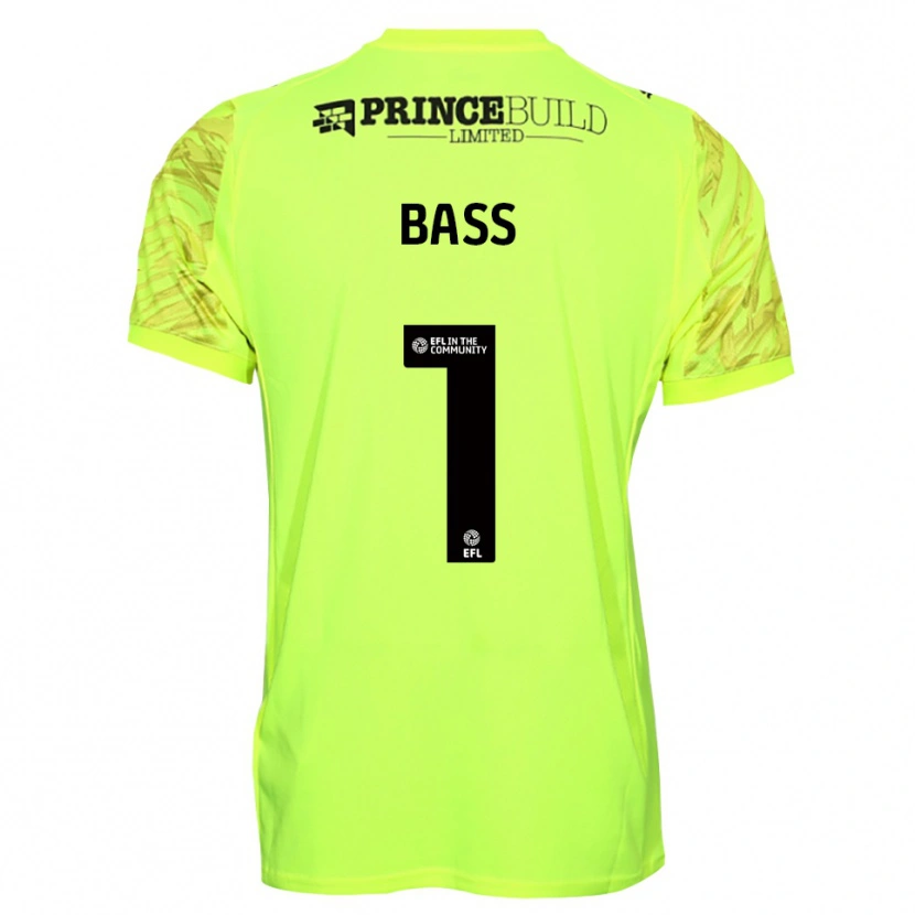 Danxen Män Alex Bass #1 Fluorescerande Grön Svart Målvaktströja 2025/26 T-tröja