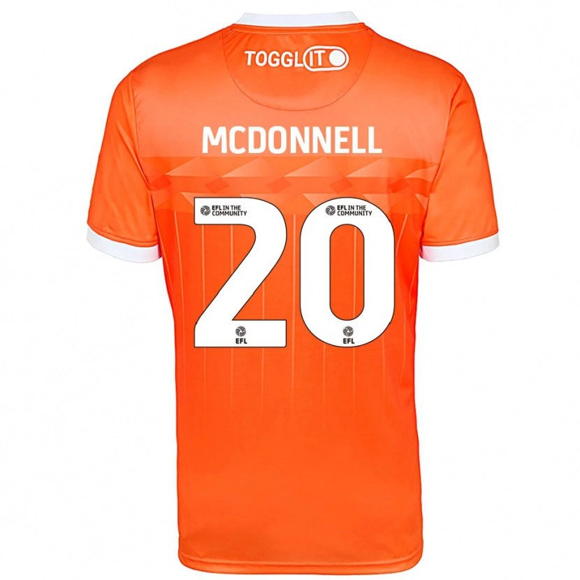 Danxen Män Joe McDonnell #20 Orange Vit Målvaktströja 2025/26 T-tröja