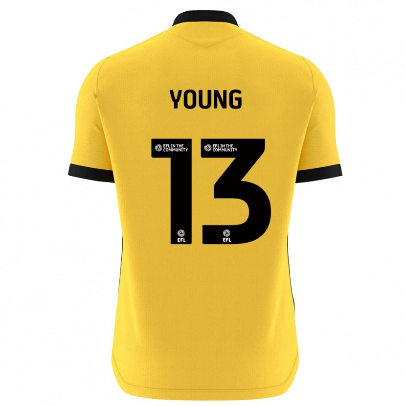 Danxen Män Brad Young #13 Gul Svart Målvaktströja 2025/26 T-tröja