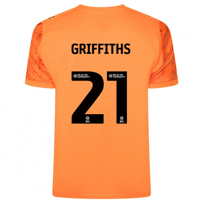 Danxen Män Harry Griffiths #21 Orange Svart Målvaktströja 2025/26 T-tröja