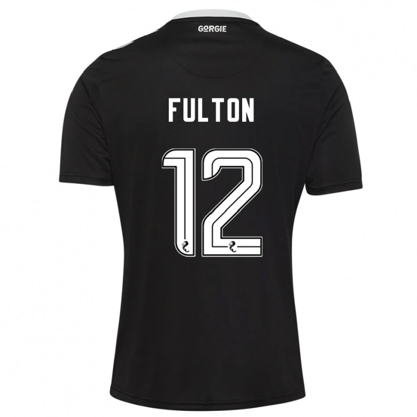 Danxen Män Ryan Fulton #12 Svart Vinröd Målvaktströja 2025/26 T-tröja