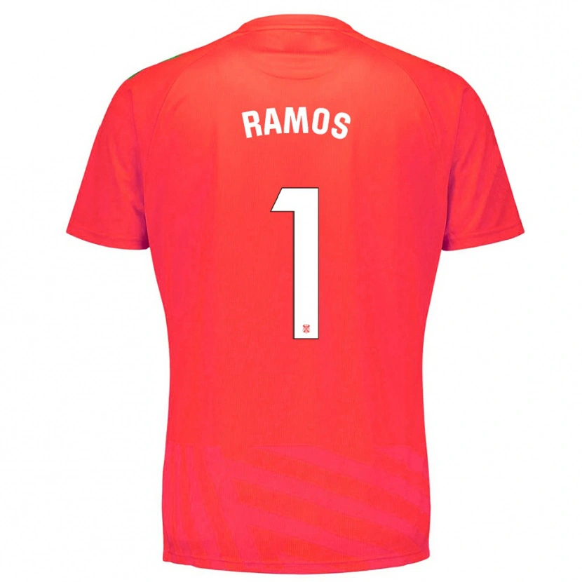 Danxen Män Moha Ramos #1 Röd Vit Målvaktströja 2025/26 T-tröja