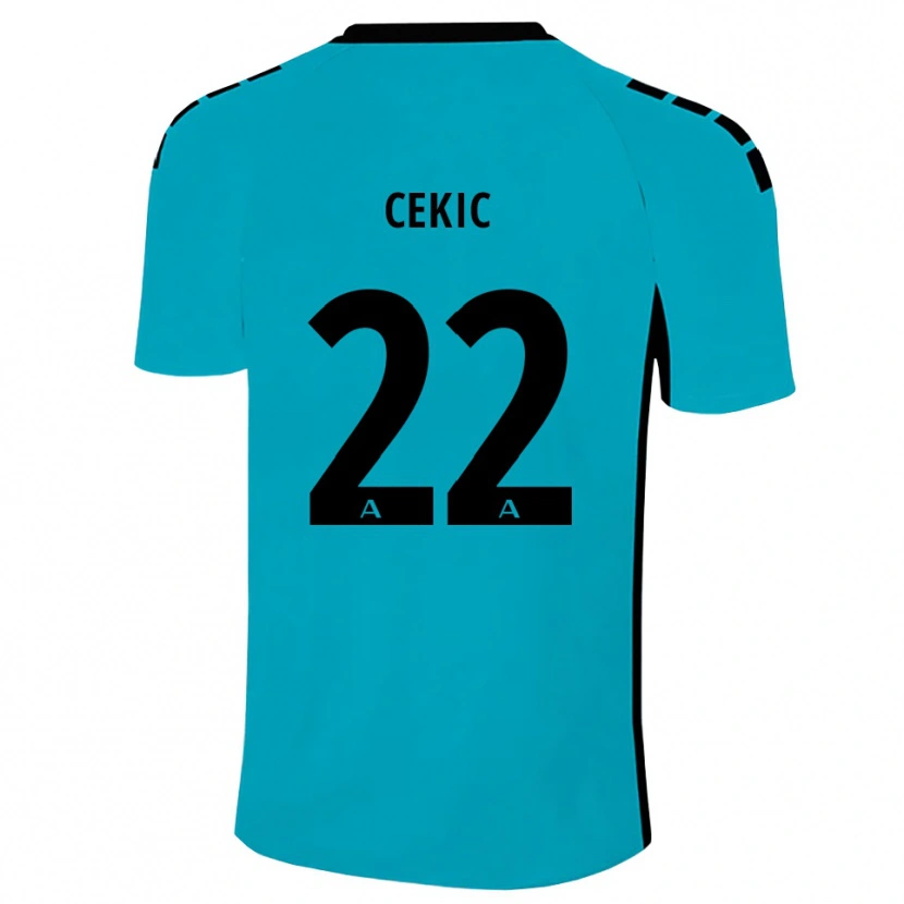 Danxen Män Adnan Cekic #22 Cyan Målvaktströja 2025/26 T-tröja