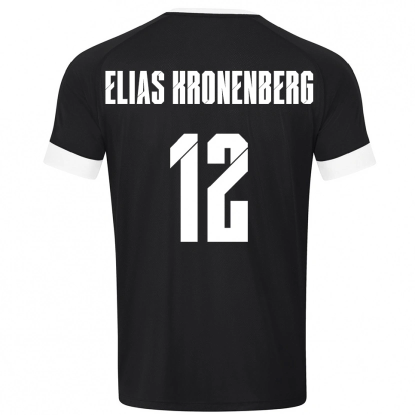 Danxen Män Sebastian Elias Kronenberg #12 Svart Vit Målvaktströja 2025/26 T-tröja
