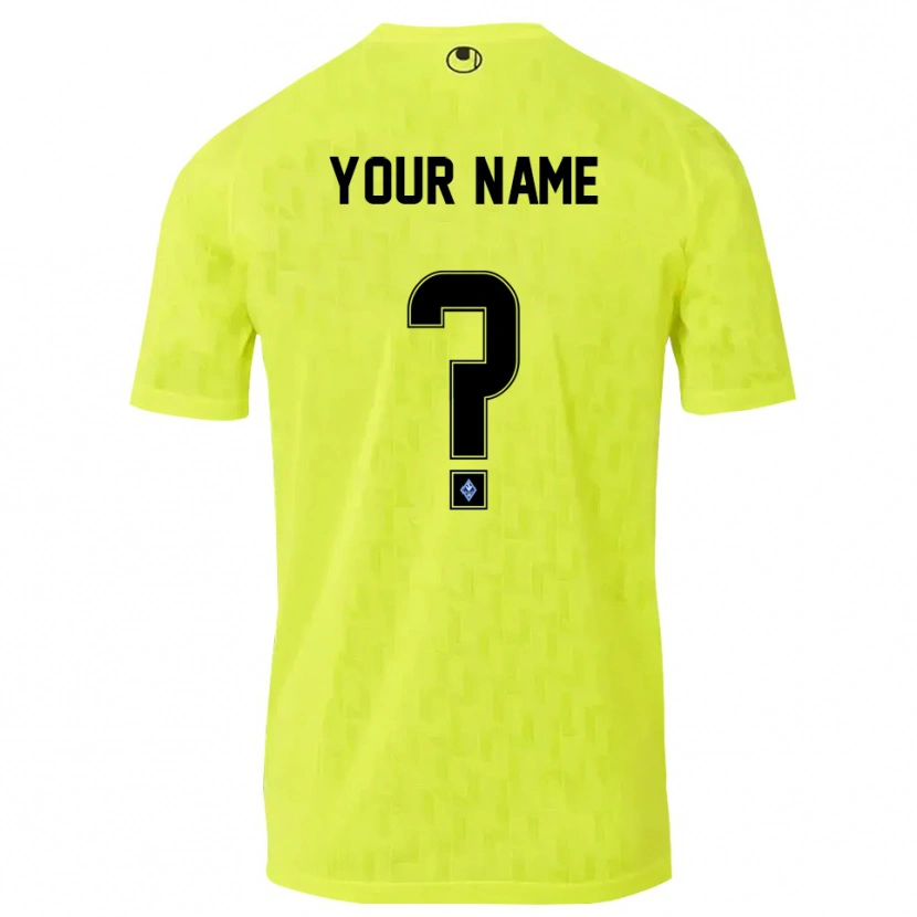 Danxen Män SV Waldhof Mannheim Gul Svart Målvaktströja 2025/26 T-tröja