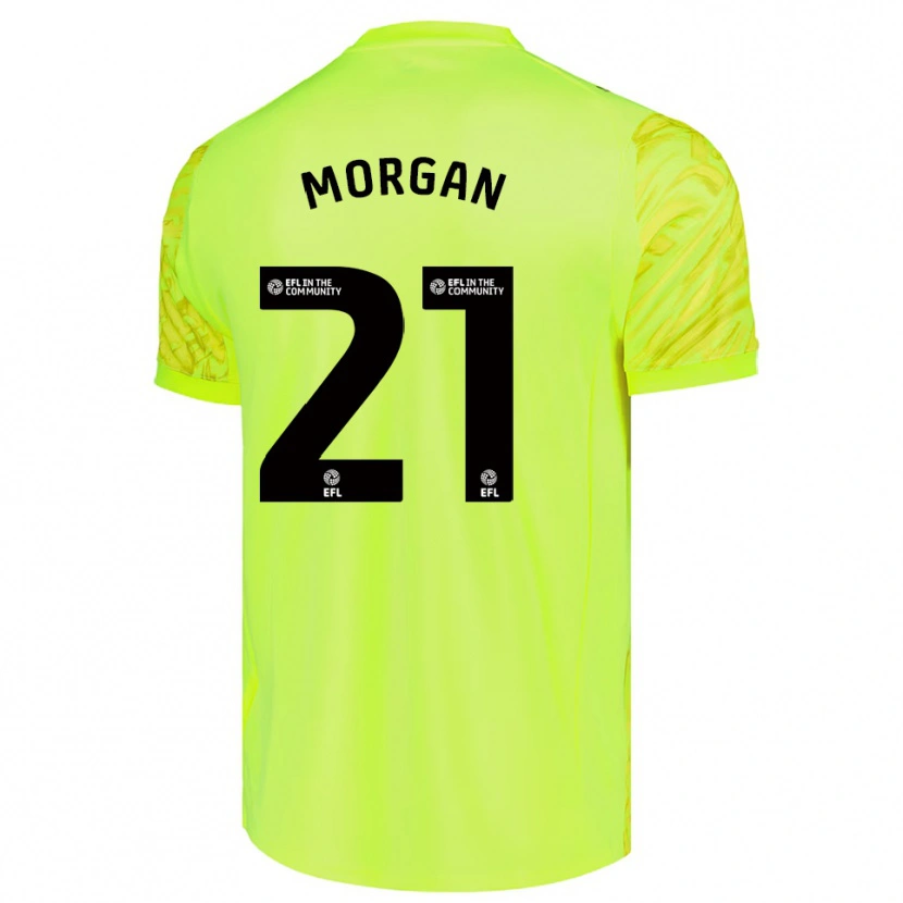 Danxen Män Sarah Morgan #21 Fluorescerande Grön Målvaktströja 2025/26 T-tröja