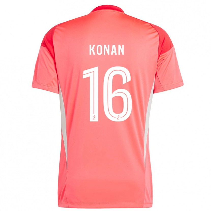Danxen Män Yvann Konan #16 Ljus Orange Målvaktströja 2025/26 T-tröja