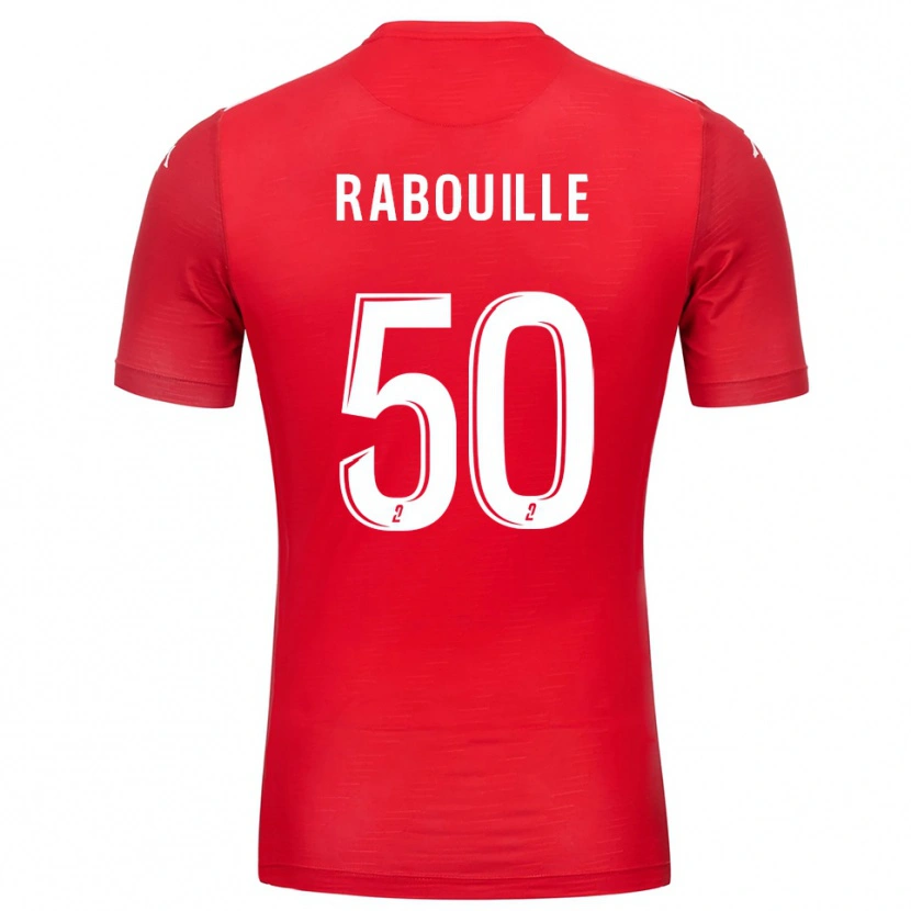 Danxen Män Valentin Rabouille #50 Röd Vit Målvaktströja 2025/26 T-tröja