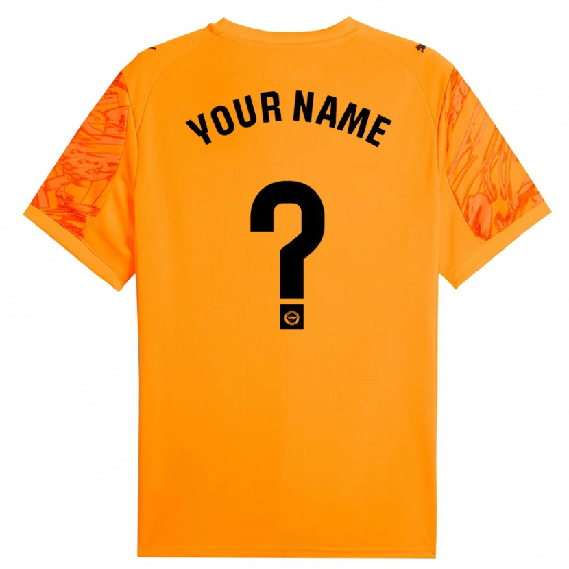 Danxen Män Deportivo Alaves Orange Svart Målvaktströja 2025/26 T-tröja