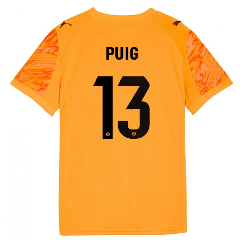 Danxen Män Sergi Puig #13 Orange Svart Målvaktströja 2025/26 T-tröja