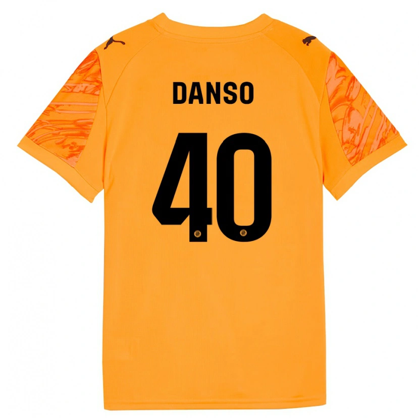 Danxen Män Jordi Danso #40 Orange Svart Målvaktströja 2025/26 T-tröja