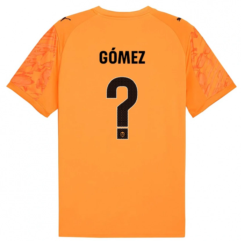 Danxen Män Alain Gómez #0 Orange Svart Målvaktströja 2025/26 T-tröja