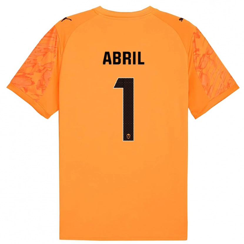 Danxen Män Vicent Abril #1 Orange Svart Målvaktströja 2025/26 T-tröja