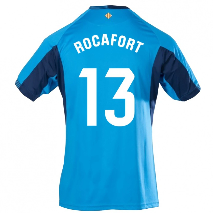 Danxen Män Rodrigo Rocafort #13 Blå Vit Målvaktströja 2025/26 T-tröja