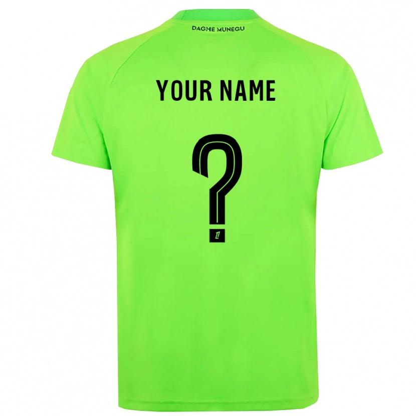 Danxen Män AS Monaco Grön Svart Målvaktströja 2025/26 T-tröja