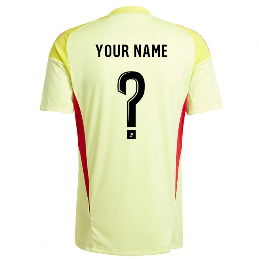 Danxen Män Paris FC Ljus Gul Svart Målvaktströja 2025/26 T-tröja