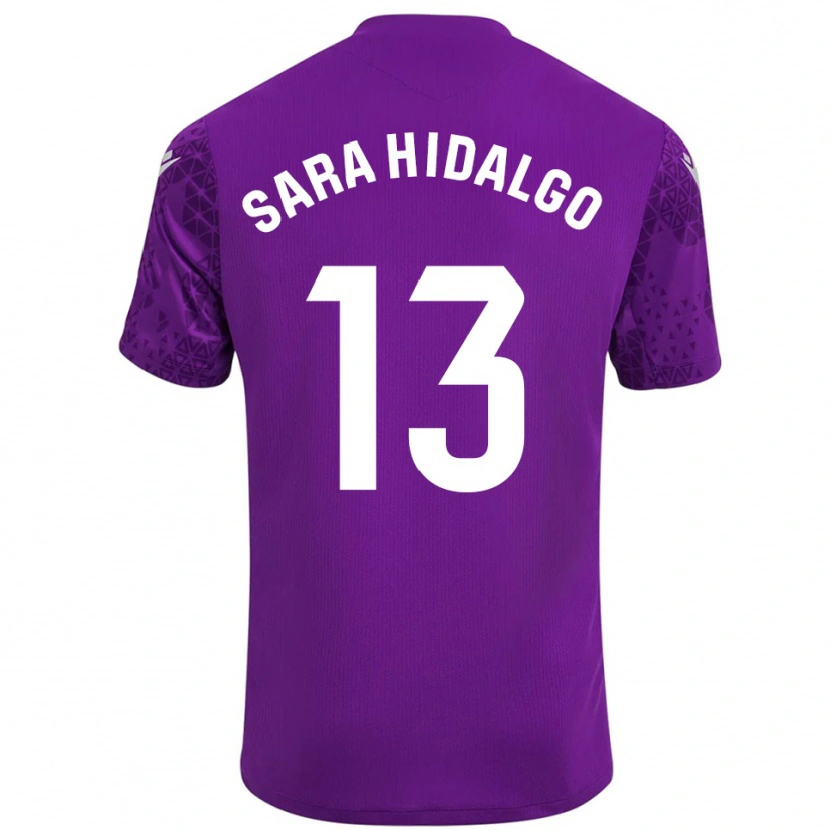 Danxen Män Sara Hidalgo Merino #13 Mörk Lila Vit Målvaktströja 2025/26 T-tröja