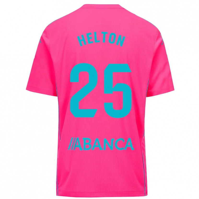 Danxen Män Helton Leite #25 Djup Rosa Svart Målvaktströja 2025/26 T-tröja