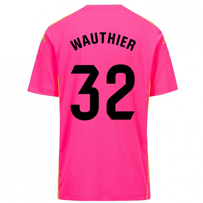 Danxen Män Hugo Wauthier #32 Djup Rosa Svart Målvaktströja 2025/26 T-tröja