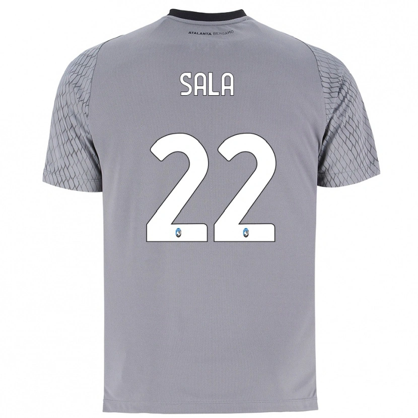 Danxen Män Lorenzo Sala #22 Grå Blå Röd Målvaktströja 2025/26 T-tröja