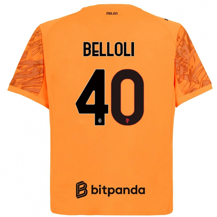 Danxen Män Sofia Belloli #40 Orange Gul Svart Målvaktströja 2025/26 T-tröja