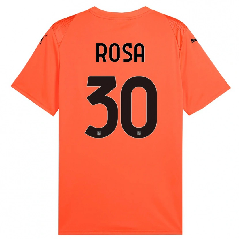 Danxen Män Enrico Rosa #30 Orange Svart Målvaktströja 2025/26 T-tröja