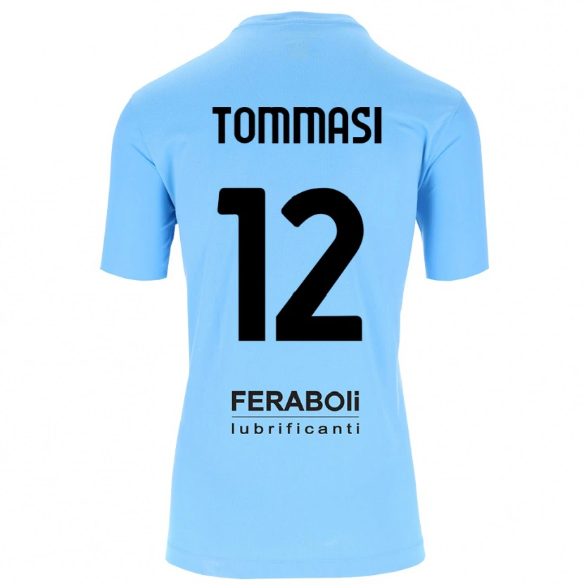 Danxen Män Francesco Tommasi #12 Himmel Blå Svart Målvaktströja 2025/26 T-tröja