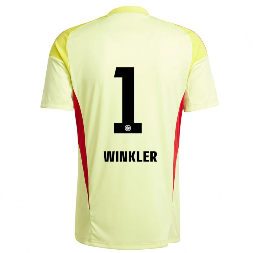 Danxen Män Sophia Winkler #1 Ljus Gul Svart Målvaktströja 2025/26 T-tröja