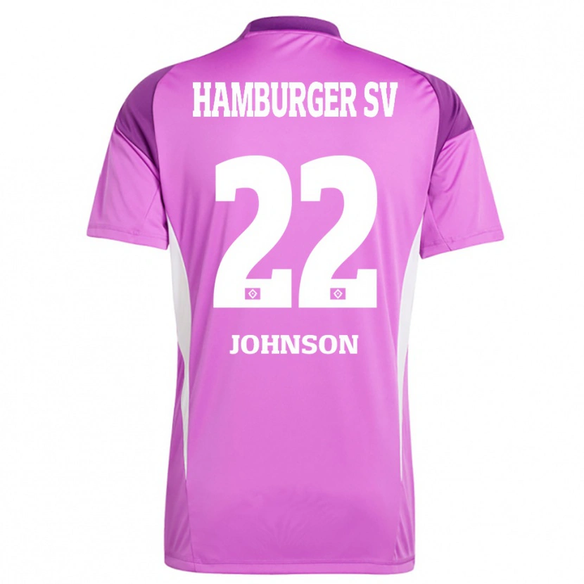 Danxen Män Emmanuel Johnson #22 Lila Vit Lila Målvaktströja 2025/26 T-tröja