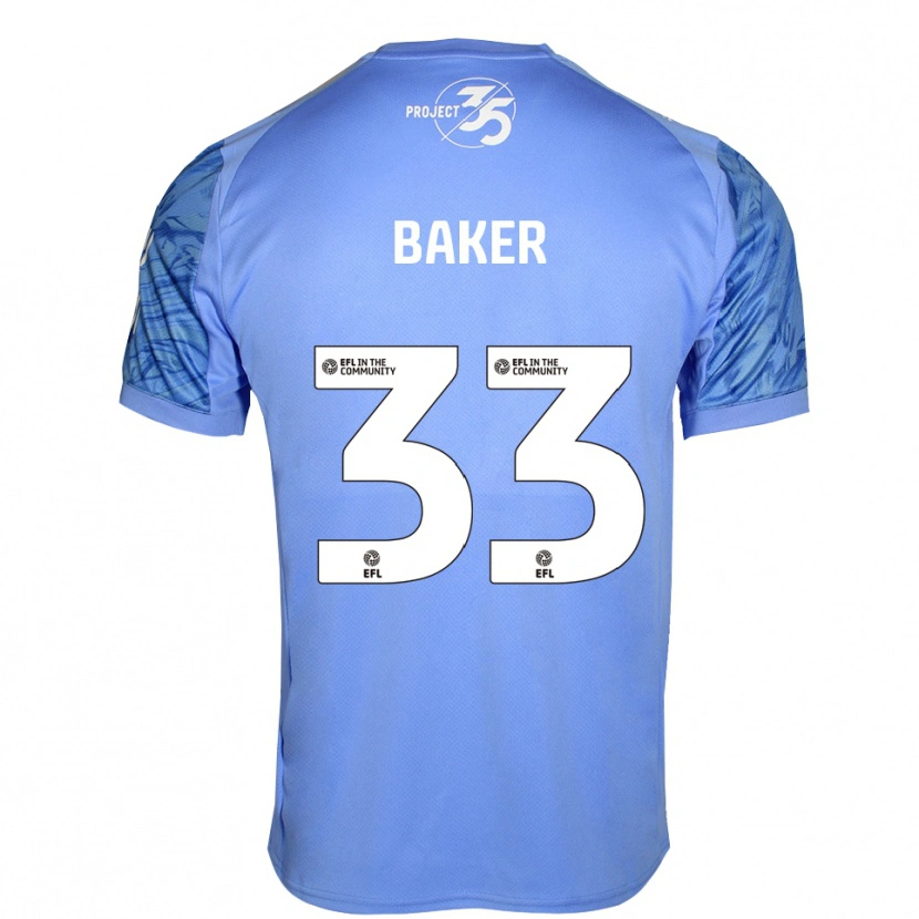 Danxen Män Zak Baker #33 Kungligblå Målvaktströja 2025/26 T-tröja
