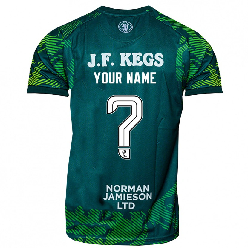 Danxen Män Dundee United Grön Vit Målvaktströja 2025/26 T-tröja