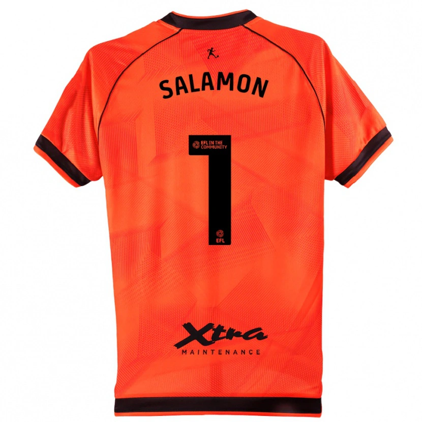 Danxen Män Matteo Salamon #1 Orange Svart Målvaktströja 2025/26 T-tröja