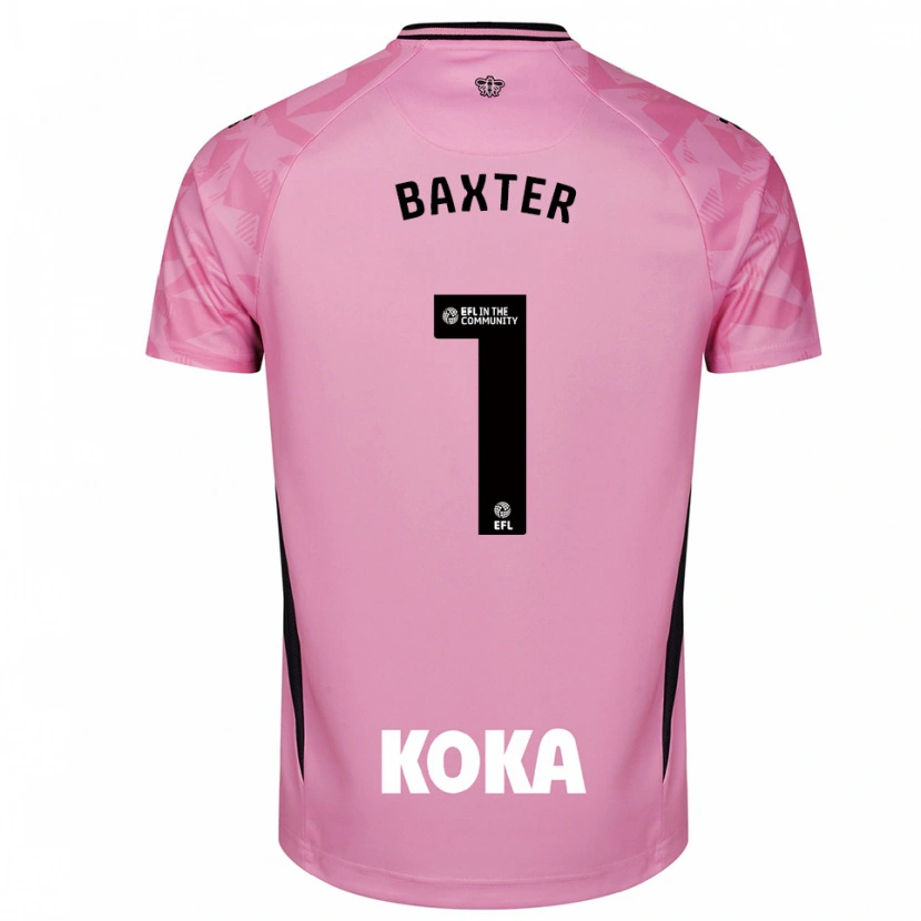 Danxen Män Nathan Baxter #1 Ljus Rosa Svart Målvaktströja 2025/26 T-tröja