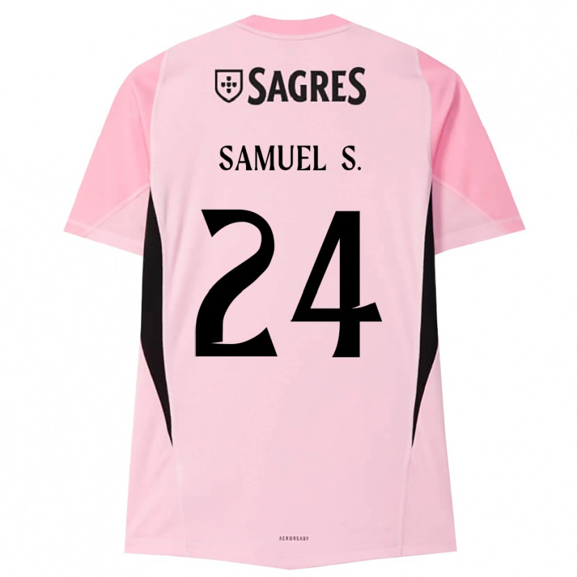 Danxen Män Samuel Soares #24 Rosa Svart Målvaktströja 2025/26 T-tröja