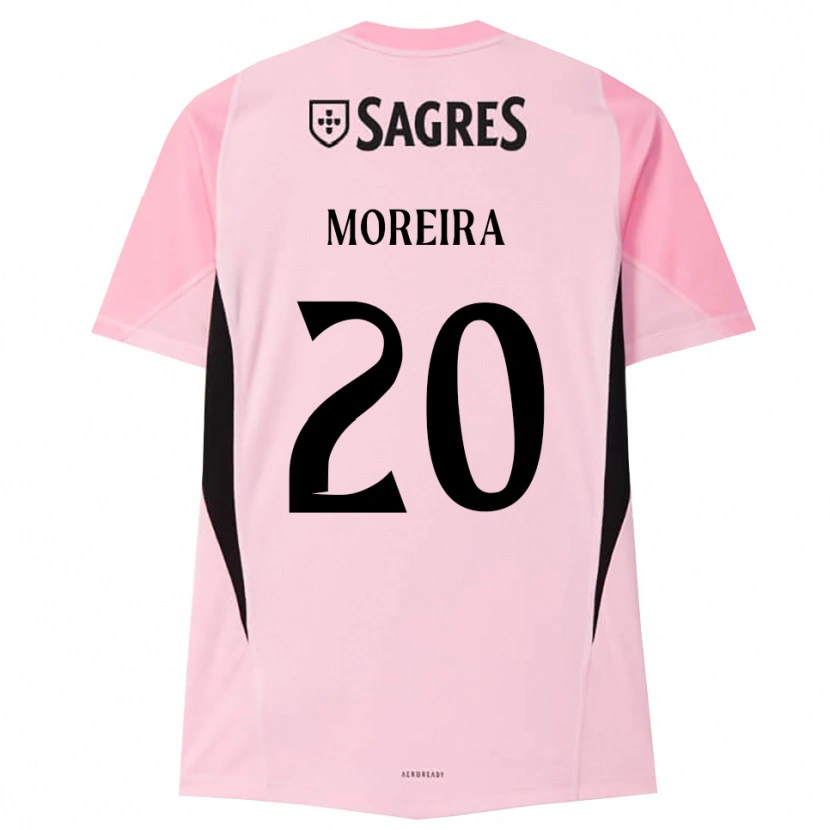 Danxen Män André Moreira #20 Rosa Svart Målvaktströja 2025/26 T-tröja