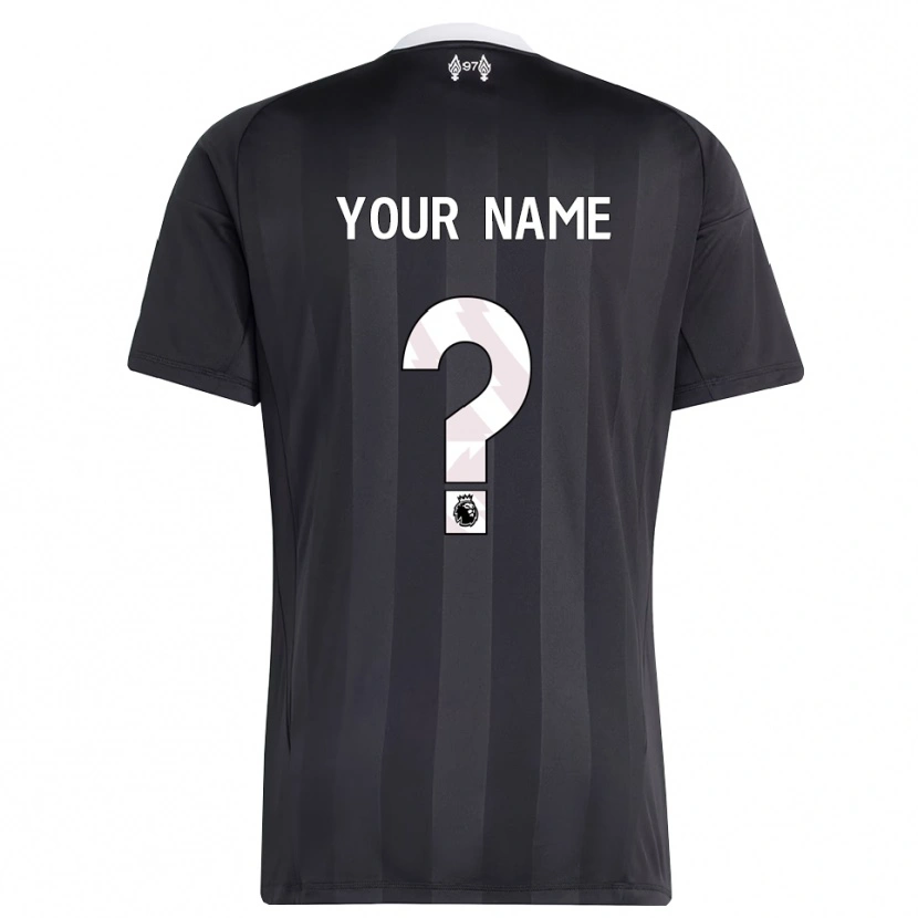 Danxen Män Liverpool FC Svart Vit Målvaktströja 2025/26 T-tröja