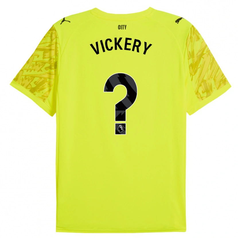 Danxen Män Ben Vickery #0 Gul Orange Svart Målvaktströja 2025/26 T-tröja