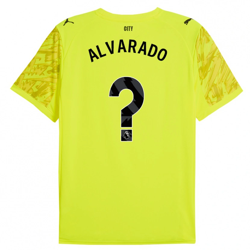 Danxen Män Lucas Alvarado #0 Gul Orange Svart Målvaktströja 2025/26 T-tröja