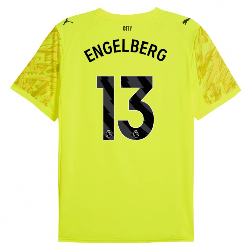 Danxen Män Stavros Engelberg #13 Gul Orange Svart Målvaktströja 2025/26 T-tröja