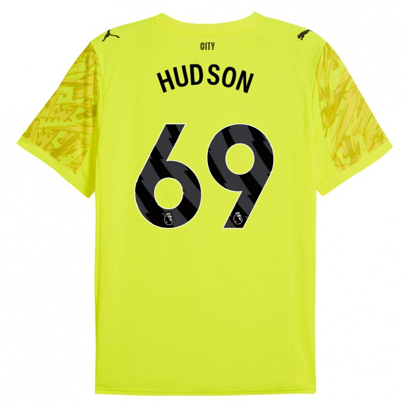 Danxen Män Max Hudson #69 Gul Orange Svart Målvaktströja 2025/26 T-tröja
