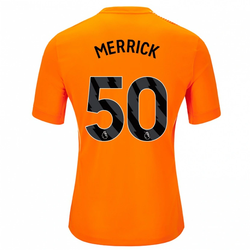 Danxen Män Max Merrick #50 Orange Svart Målvaktströja 2025/26 T-tröja