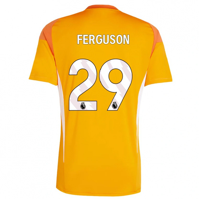 Danxen Män Georgie Ferguson #29 Orange Vit Målvaktströja 2025/26 T-tröja