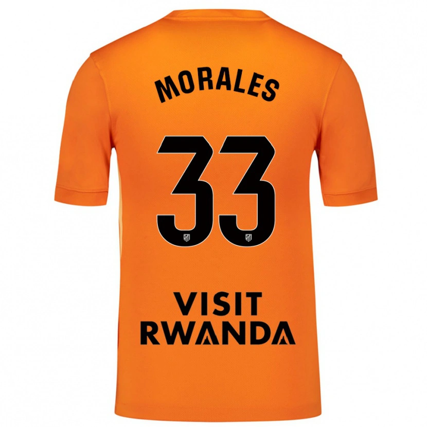 Danxen Män Luismi Morales #33 Orange Svart Målvaktströja 2025/26 T-tröja