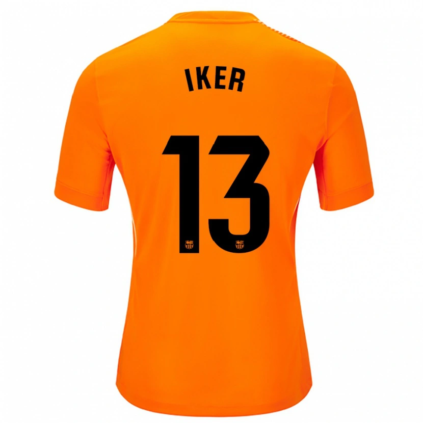 Danxen Män Iker Rodríguez #13 Orange Svart Målvaktströja 2025/26 T-tröja