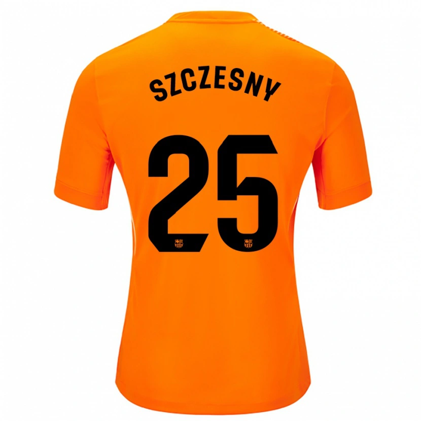 Danxen Män Wojciech Szczesny #25 Orange Svart Målvaktströja 2025/26 T-tröja