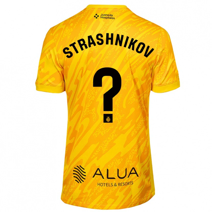 Danxen Män Nikolay Strashnikov #0 Orange Svart Målvaktströja 2025/26 T-tröja