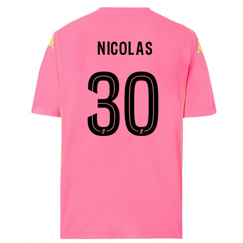 Danxen Män Lina-Lou Nicolas #30 Hot Pink Svart Målvaktströja 2025/26 T-tröja