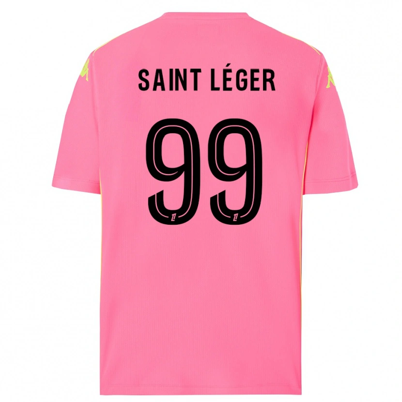 Danxen Män Maureen Saint Léger #99 Hot Pink Svart Målvaktströja 2025/26 T-tröja