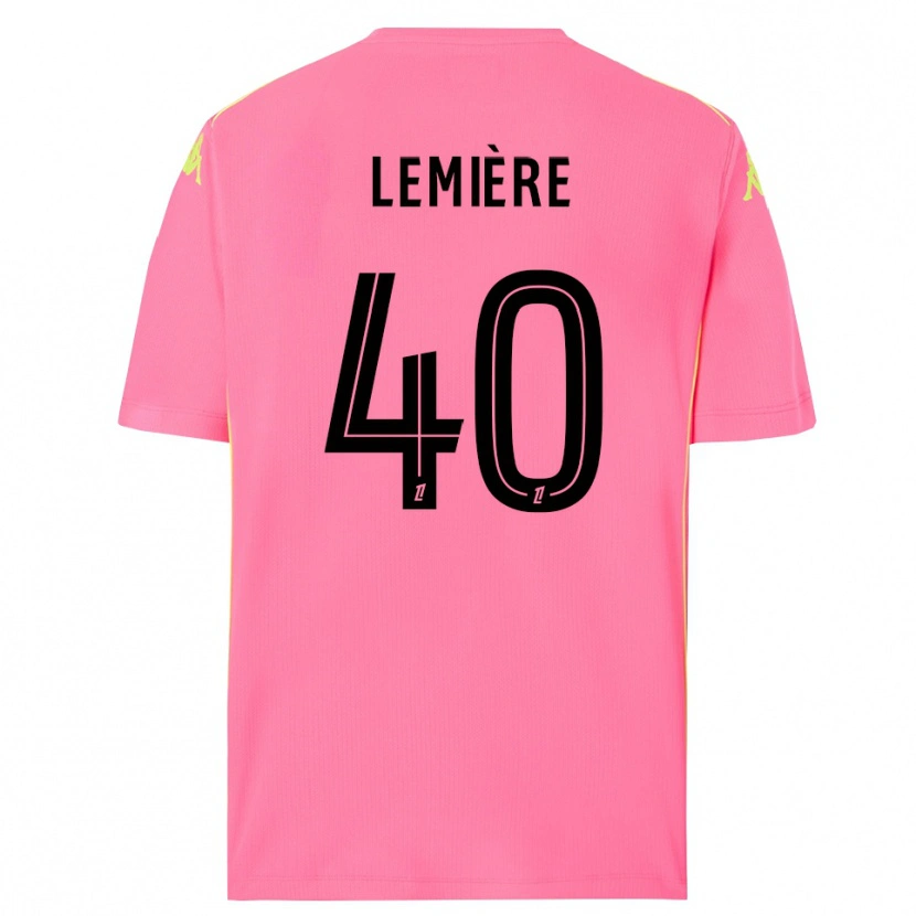 Danxen Män Pauline Lemière #40 Hot Pink Svart Målvaktströja 2025/26 T-tröja